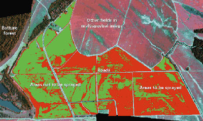 Water content of crop fields with thermal imaging