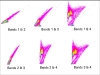 Typical scattergrams for 4 band satellite image data