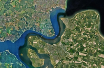 Map of Fredericia, Denmark