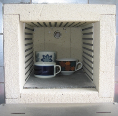 Ceramic in a kiln