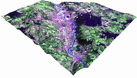 Flood extent over Dresden