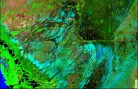 Le parc national des Everglades vu de l'espace