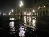 Flooded Venice at night