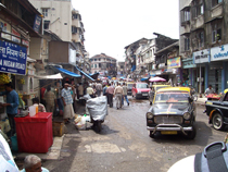 Straatbeeld in Mumbai