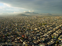 Haze over Mexico City