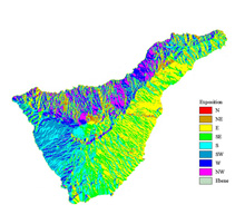 Blootstellingskaart van Tenerife