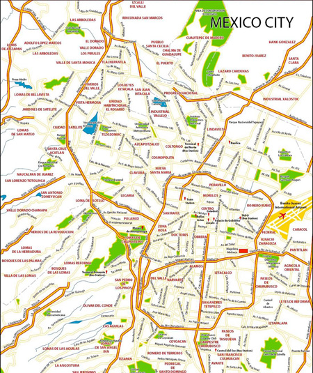 Map of Mexico City