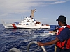 US coast guard and boat