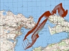 Oil spill model output