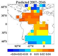 Changement de salinité dans l'océan Atlantique