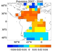 Salinity changes in the Atlantic Ocean