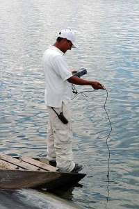 Water quality testing-shrimp farm