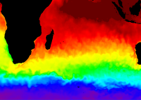 SST in de zuidelijke Indische Oceaan