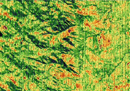 Streifenbildung im Satellitenbild